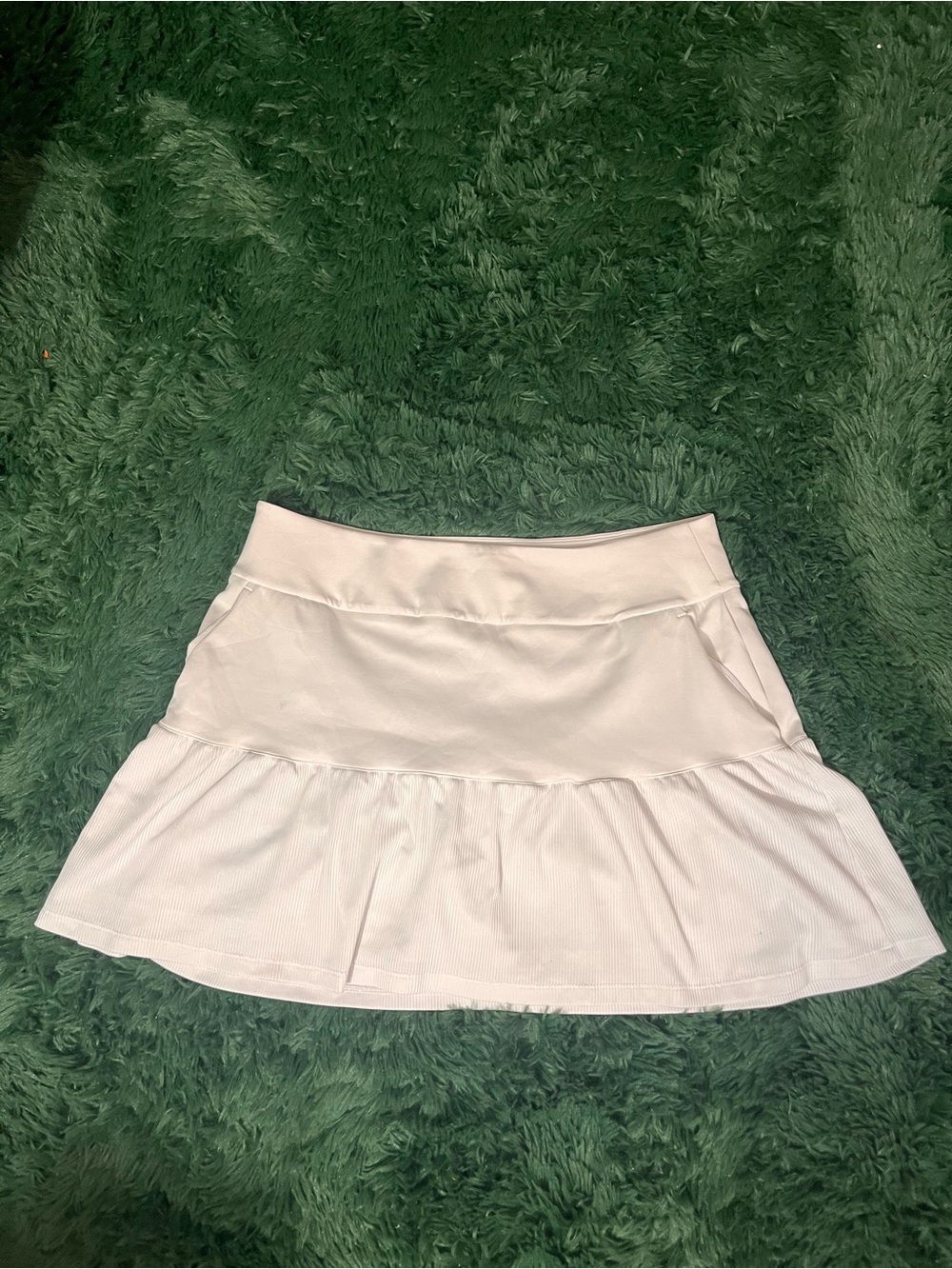 White Adidas workout skirt